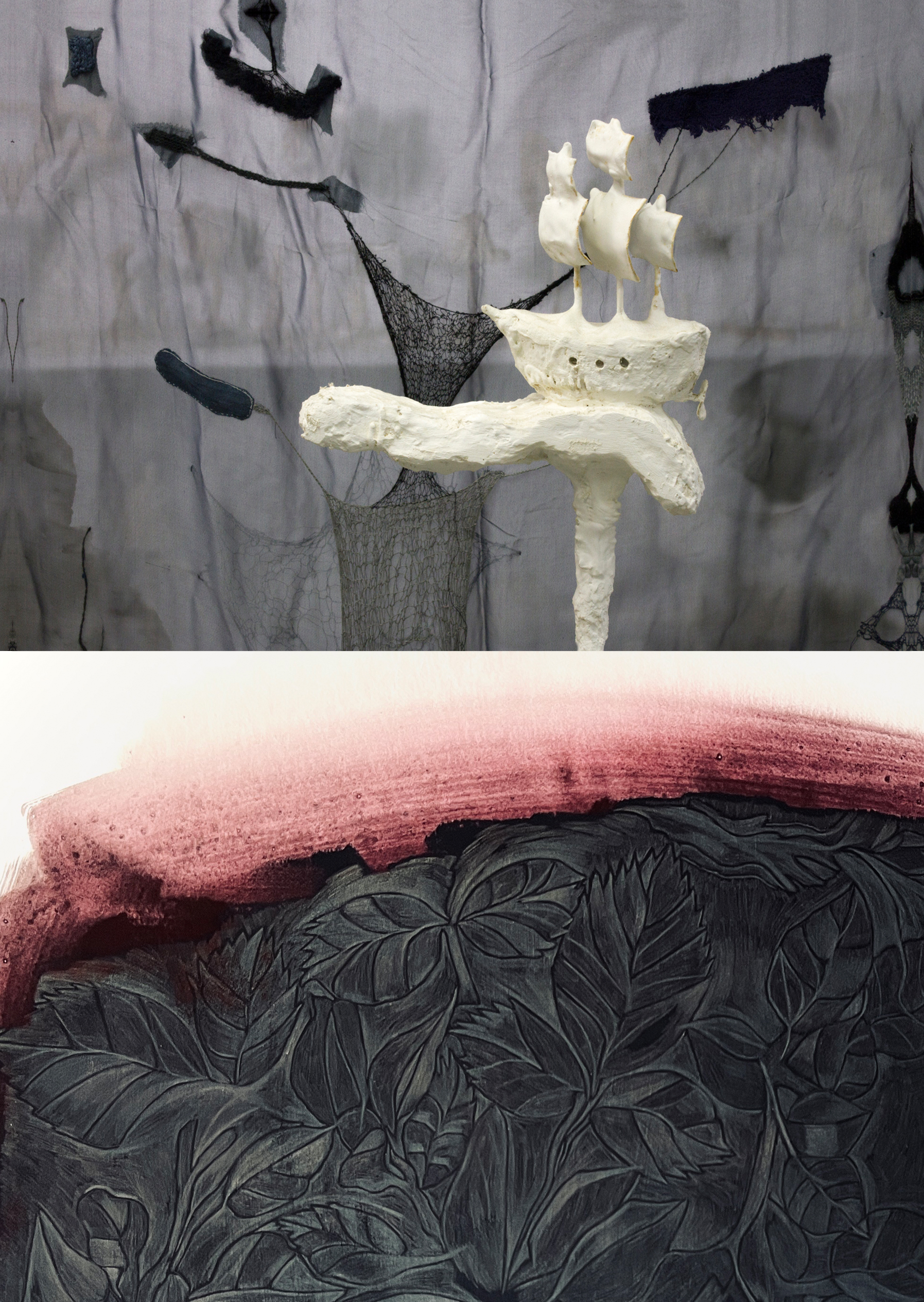 Inbjudan framsida ett skepp hisna ett lager